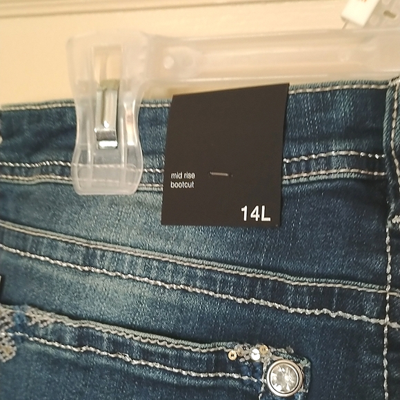 BNWT Size 14 Long Revolution Mid Rise Bootcut Jeans By Ricki's - Picture 5 of 8